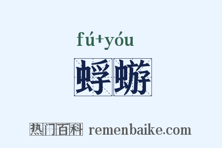 蜉蝣是什么意思的图片